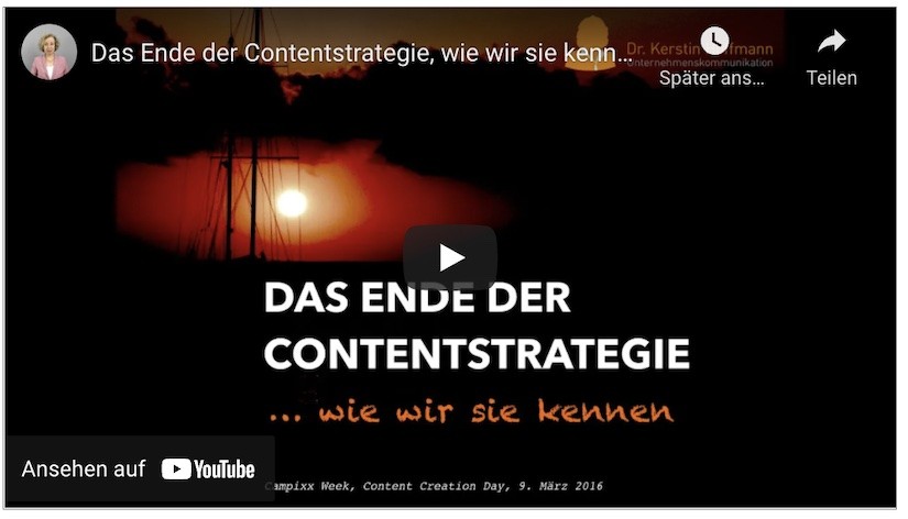 Vortrag Contentstrategie