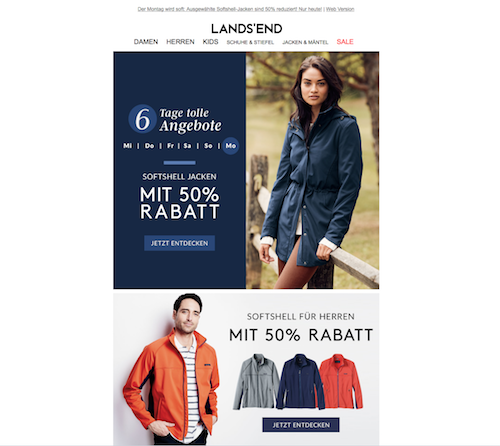 Newsletter landsend