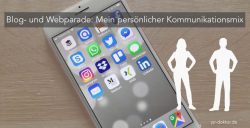 Smartphone mit Social-Media-Apps