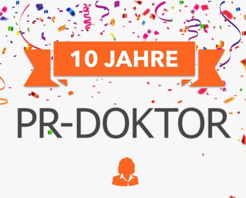 PR-Doktor wird 10 Jahre alt