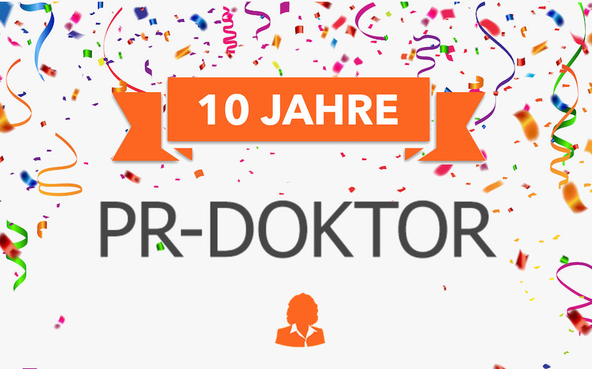 PR-Doktor wird 10 Jahre alt