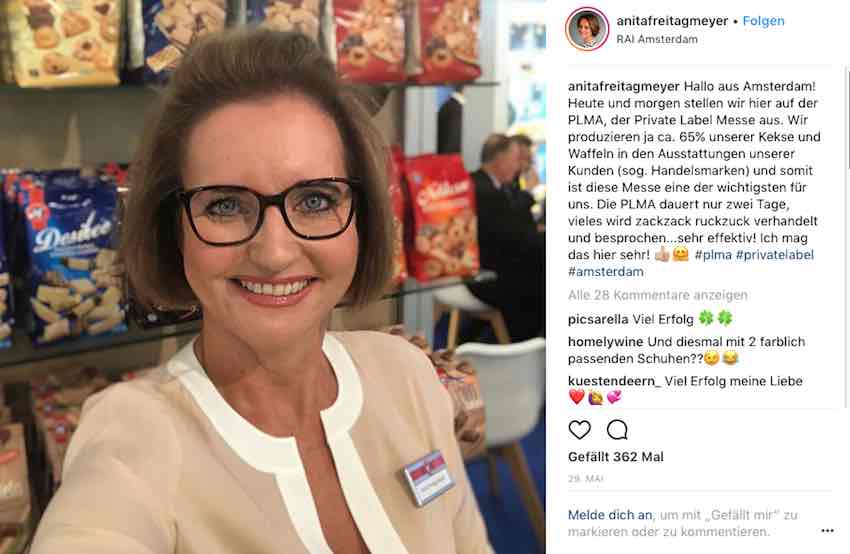 Anita Freitag-Meyer auf Instagram