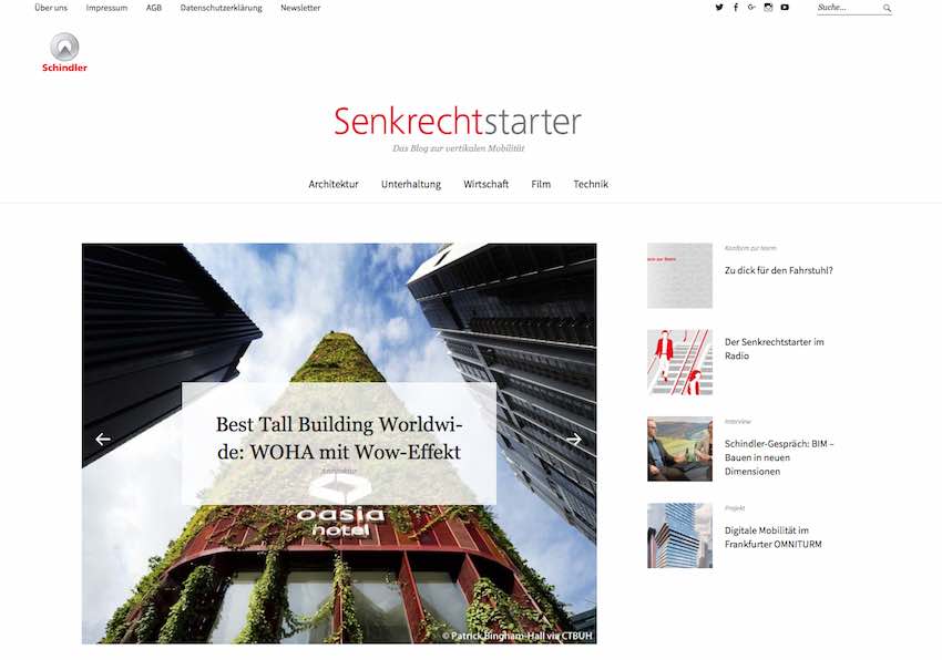 Senkrechtstarter-Blog