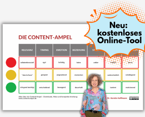 Neu: die Content-Ampel als kostenloses Online-Tool