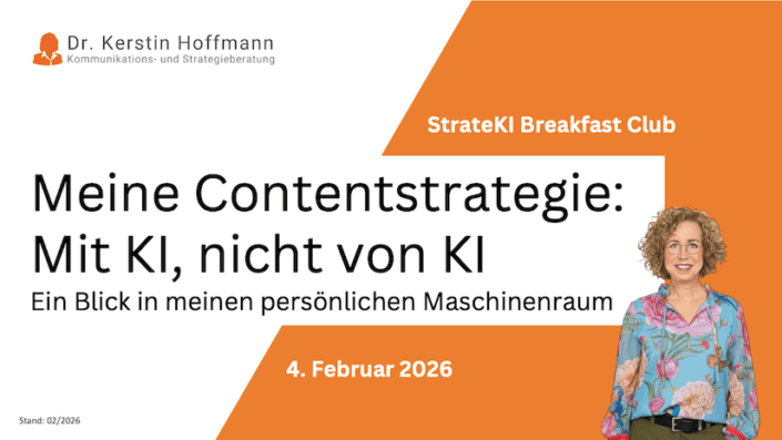 Titel: Meine Contentstrategie: Mit KI, nicht von KI