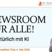 Vortrag NEWSROOM FÜR ALLE!