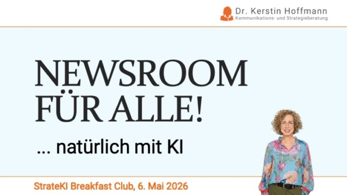 Vortrag NEWSROOM FÜR ALLE!