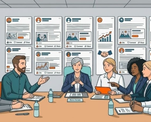 Eine Social CEO und ihr Team
