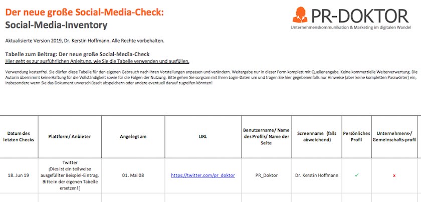 Social-Media-Inventory herunterladen