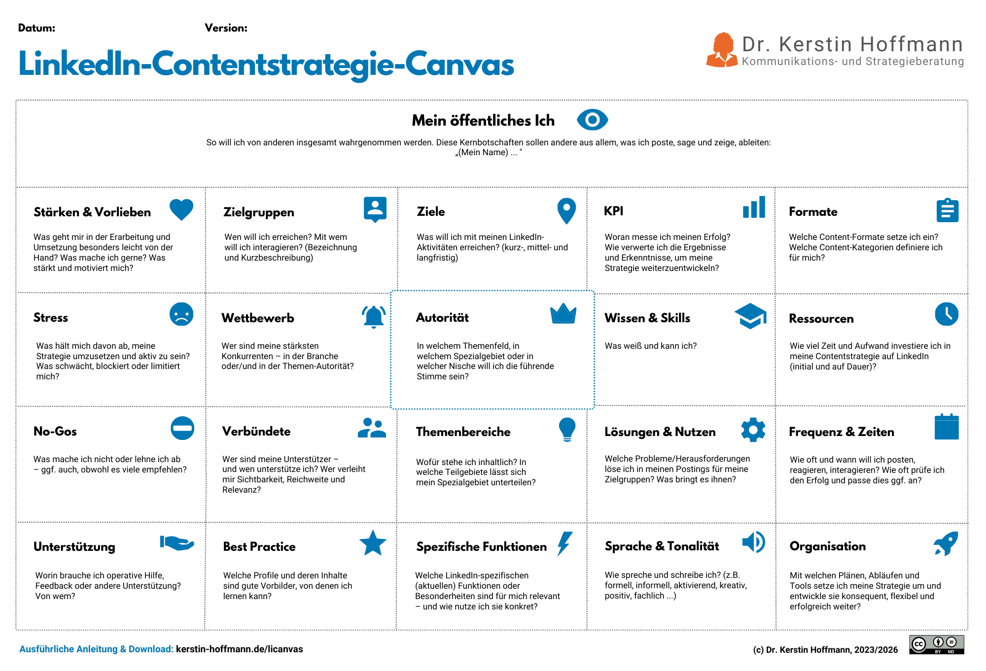 LinkedIn-Contentstrategie-Canvas